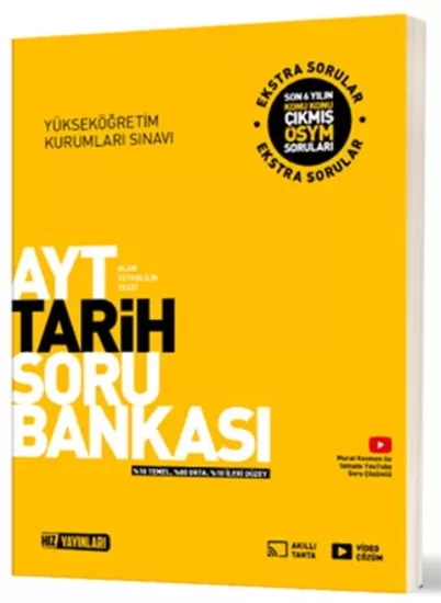 AYT Tarih Soru Bankası Hız Yayınları - Hemen Satın Al