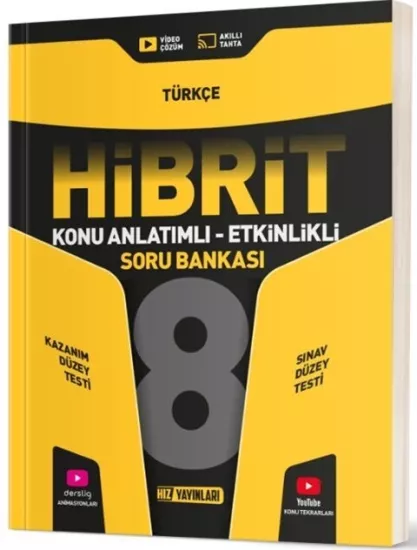 8. Sınıf Hibrit Türkçe Soru Bankası Hız Yayınları