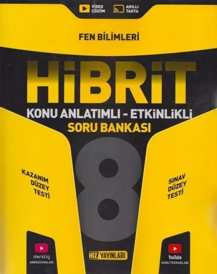 8. Sınıf Hibrit Fen Soru Bankası Hız Yayınları