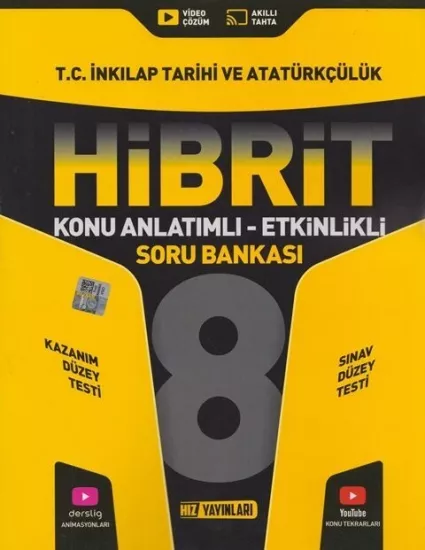8. Sınıf Hibrit İnkılap Tarihi Soru Bankası Hız Yayınları