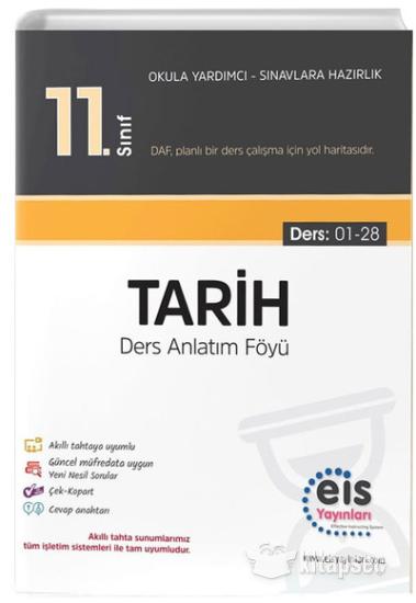 11. Sınıf Tarih Ders Anlatım Föyleri EİS Yayınları