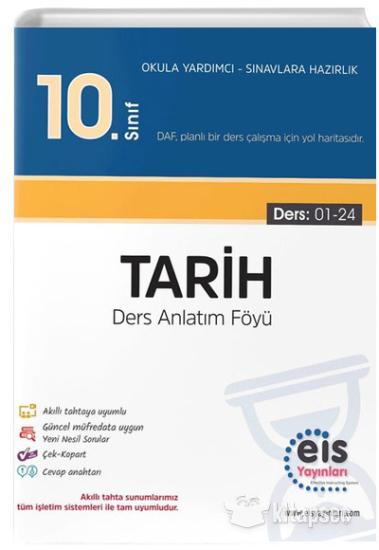 10. Sınıf Tarih Ders Anlatım Föyleri EİS Yayınları