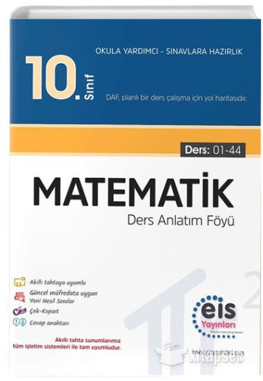 10. Sınıf Matematik Ders Anlatım Föyleri EİS Yayınları