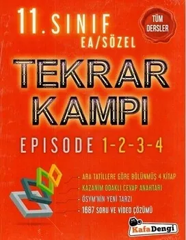 Kafa Dengi Yayınları 11. Sınıf Eşit Ağırlık Sözel Tüm Dersler Tekrar Kampı Kafadengi Yayınları - Hemen Satın Al