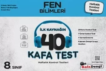 Kafa Dengi Yayınları 8. Sınıf Fen Bilimleri İlk Kaynağın 40 Kafa Test Kafadengi Yayınları - Hemen Satın Al
