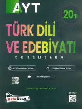 Kafa Dengi Yayınları AYT Türk Dili ve Edebiyatı 20 li Deneme Kafadengi Yayınları - Hemen Satın Al
