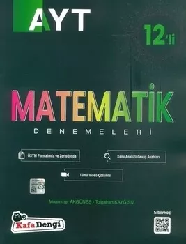 Kafa Dengi Yayınları AYT Matematik 12 li Deneme Kafadengi Yayınları - Hemen Satın Al