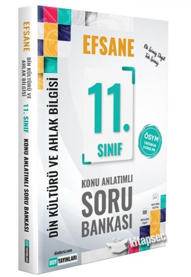 Ddy 11. Sınıf Din Kültürü Ve Ahlak Bilgisi Efsane Konu Anlatımlı Soru Bankası