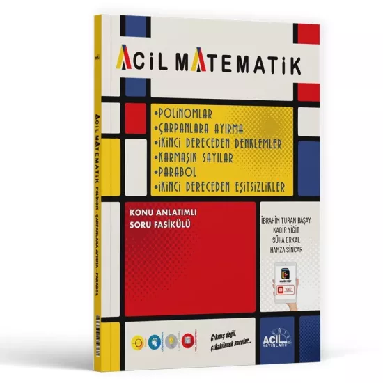 Acil Matematik Polinomlar Çarpanlara Ayırma 2. Dereceden Denklemler Karmaşık Sayılar Acil Yayınları - Hemen Satın Al