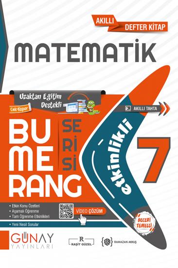 7. Sınıf Bumerang Etkinlikli Matematik Günay Yayınları