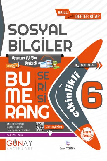 6. Sınıf Bumerang Etkinlikli Sosyal Bilgiler Günay Yayınları
