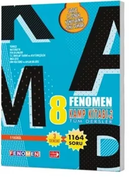 Fenomen Okul Yayınları 8. Sınıf Tüm Dersler Fenomen Kamp Kitabı 2 Fenomen Yayınları - Hemen Satın Al
