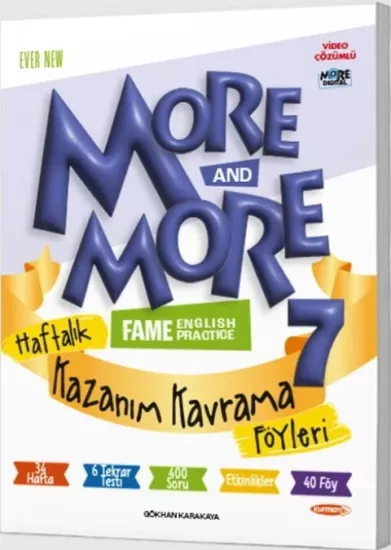 More & More 7 Haftalık Kazanım Kavrama Föyleri Kurmay ELT