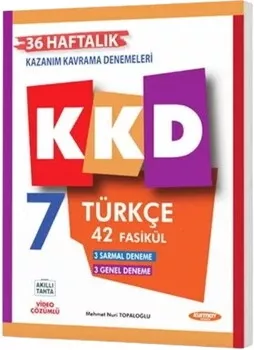 7. Sınıf Türkçe Haftalık Kazanım Kavrama Denemeleri Kurmay ELT - Hemen Satın Al