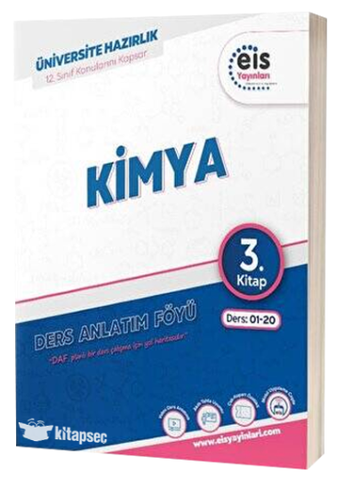 YKS Mavi Set DAF Kimya 3. Kitap Eis Yayınları