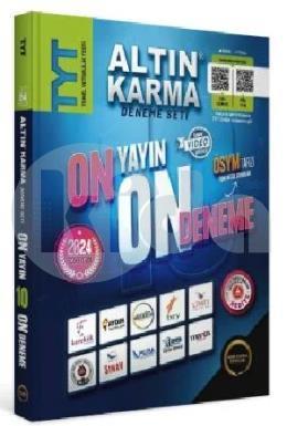 2024 TYT 10 Farklı Yayın 10 Farklı Deneme + Son 1 Yıl Çıkmış Sorular Hediye Altın Karma