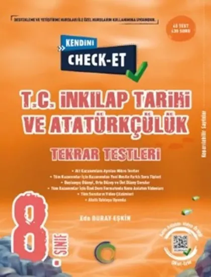 8. Sınıf Kendini Check - Et İnkılap Tarihi Soru Bankası Okyanus Yayıncılık