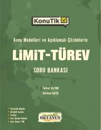 AYT KonuTik Limit - Türev Soru Bankası Okyanus Yayıncılık