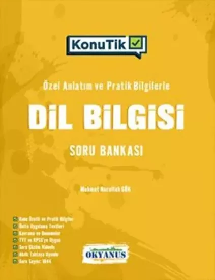 TYT KonuTik Dil Bilgisi Soru Bankası Okyanus Yayıncılık