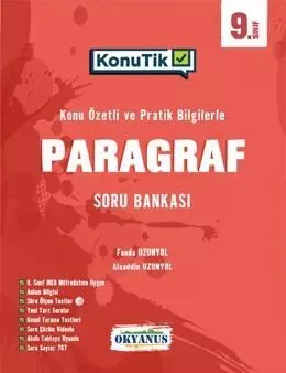 9. Sınıf KonuTik Paragraf Soru Bankası Okyanus Yayıncılık