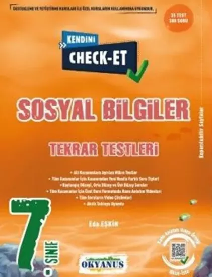 7. Sınıf Kendini Check - Et Sosyal Bilgiler Tekrar Testleri Okyanus Yayıncılık