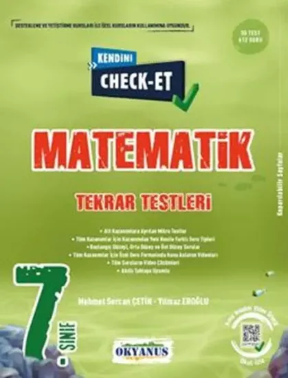 7. Sınıf Kendini Check - Et Matematik Tekrar Testleri Okyanus Yayıncılık