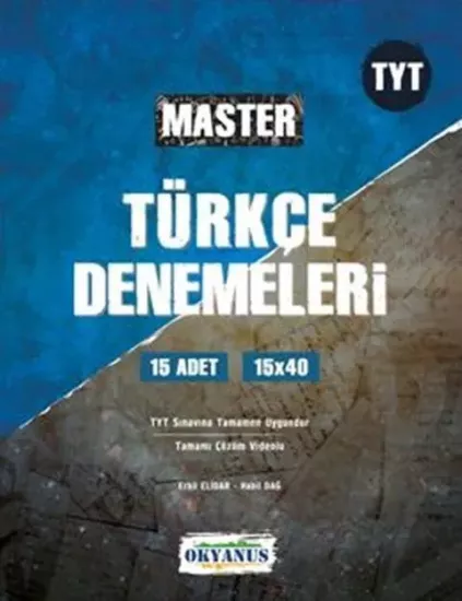 TYT Master 15 Türkçe Denemeleri Okyanus Yayıncılık - Hemen Satın Al