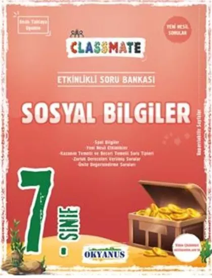 7. Sınıf Classmate Sosyal Bilgiler Soru Bankası Okyanus Yayıncılık