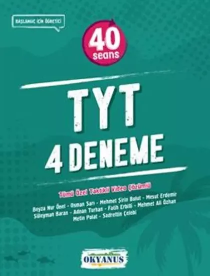 TYT 40 Seans 4 lü Deneme Okyanus Yayıncılık - Hemen Satın Al