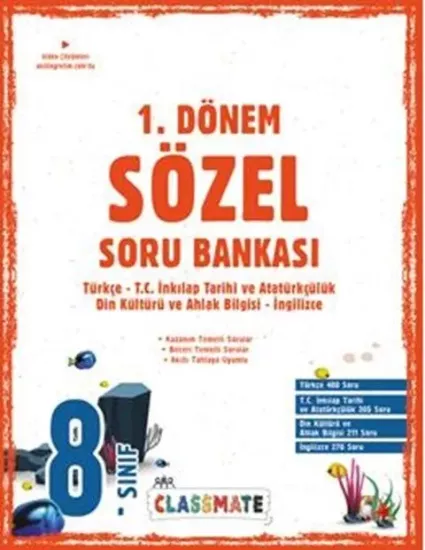 8. Sınıf Classmate 1. Dönem Sözel Soru Bankası Okyanus Yayıncılık