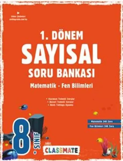 8. Sınıf Classmate 1. Dönem Sayısal Soru Bankası Okyanus Yayıncılık