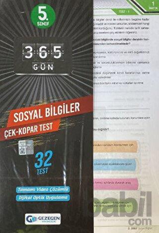 5. Sınıf 365 Gün Sosyal Bilgiler 32 Yaprak Test
