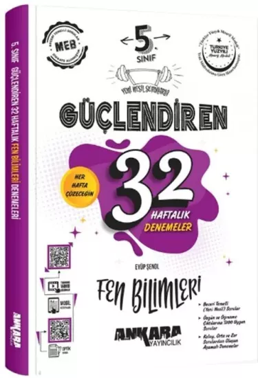 5. Sınıf Fen Bilimleri Güçlendiren 32 Haftalık Denemeleri Ankara Yayıncılık - Hemen Satın Al