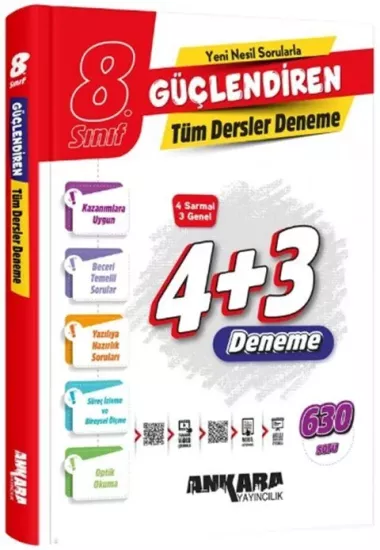 8. Sınıf Tüm Dersler Güçlendiren Denemeleri Ankara Yayıncılık - Hemen Satın Al