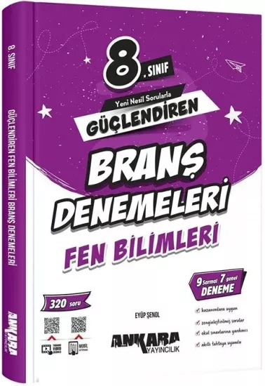 8. Sınıf Fen Bilimleri Güçlendiren Branş Denemeleri Ankara Yayıncılık - Hemen Satın Al