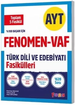 Fenomen Okul Yayınları AYT VAF Türk Dili ve Edebiyatı Fasikülleri Seti Fenomen Yayınları - Hemen Satın Al