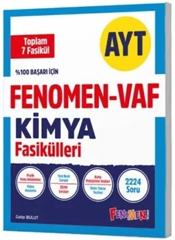 Fenomen Okul Yayınları AYT VAF Kimya Fasikülleri Seti Fenomen Yayınları - Hemen Satın Al