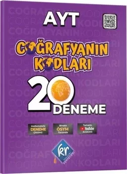 KR Akademi AYT Coğrafyanın Kodları Coğrafya Çözümlü 20 Deneme KR Akademi Yayınları - Hemen Satın Al