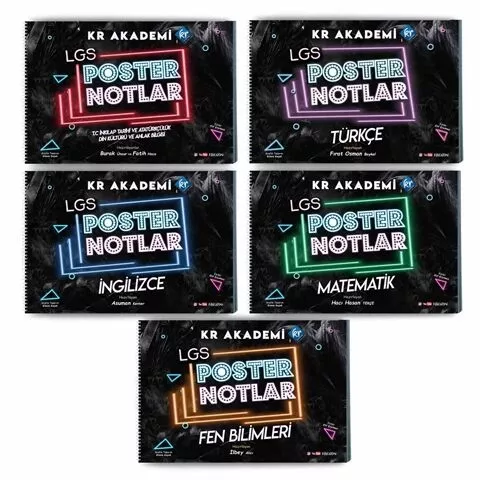 LGS Poster Notlar Seti 5’li KR Yayınları
