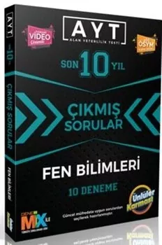 2021 Ünlüler Karması AYT Fen Bilimleri Karması Tıpkı Basım 10 Deneme Ünlüler Karması - Hemen Satın Al