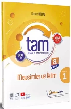 8. Sınıf Tam Fen Bilimleri 1 - Mevsimler ve İklim Hiper Zeka Yayınları - Hemen Satın Al