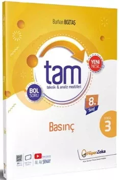 8. Sınıf Tam Fen Bilimleri 3 - Basınç Hiper Zeka Yayınları - Hemen Satın Al