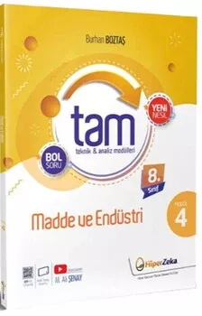 8. Sınıf Tam Fen Bilimleri 4 - Madde ve Endüstri Hiper Zeka Yayınları - Hemen Satın Al