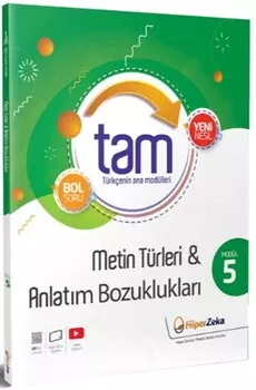 8. Sınıf Tam Türkçe 5 - Metin Türleri ve Anlatım Bozuklukları Hiper Zeka Yayınları - Hemen Satın Al