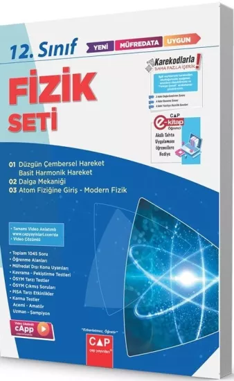 Çap 12. Sınıf Fizik Anadolu Lisesi Seti Çap Yayınları - Hemen Satın Al