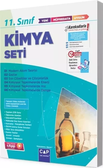 11. Sınıf Kimya Anadolu Seti Çap Yayınları - Hemen Satın Al