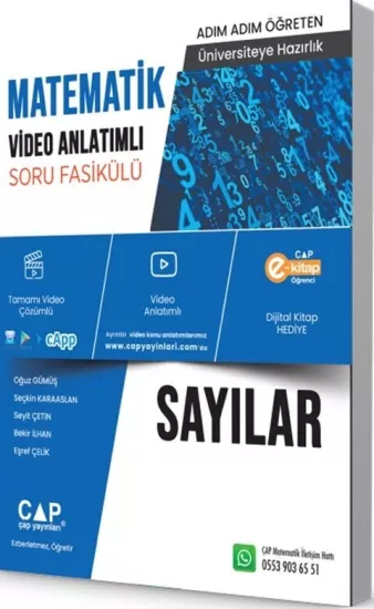 Matematik Sayılar Konu Anlatımlı Soru Bankası Çap Yayınları - Hemen Satın Al