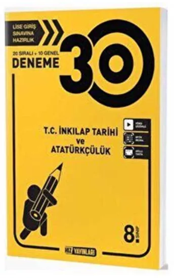 8. Sınıf T.C. İnkılap Tarihi ve Atatürkçülük 30 Deneme Hız Yayınları - Hemen Satın Al