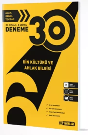 6. Sınıf Din Kültürü 30 lu Deneme Hız Yayınları - Hemen Satın Al