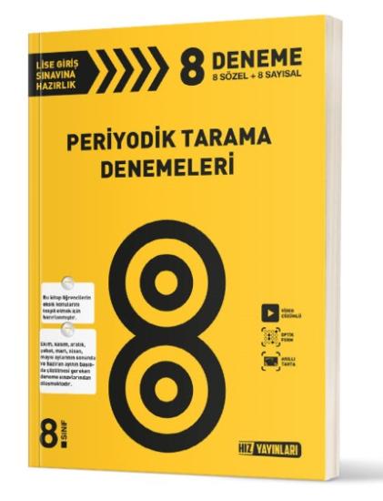 LGS 8. Sınıf Periyotik Tarama Denemeleri Hız Yayınları